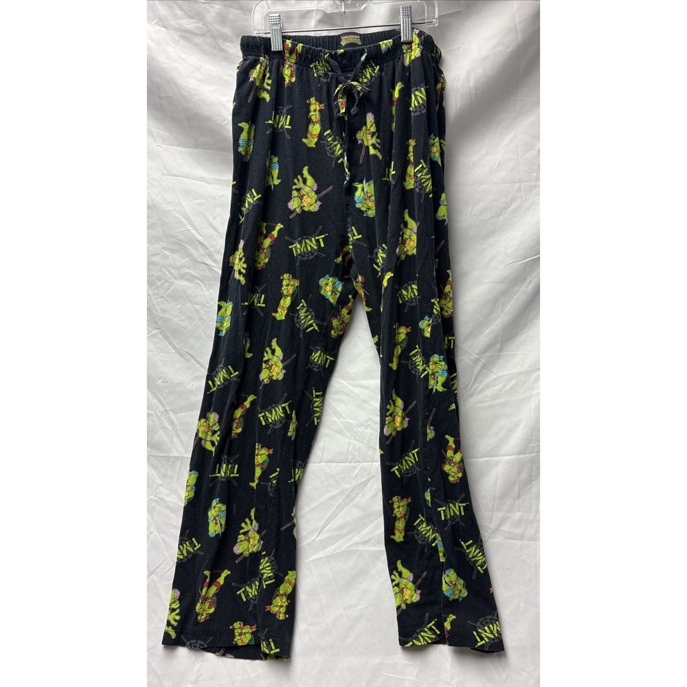 Teenage Mutant Ninja Turtles TMNT Pajama Pants Mens Size Medium Black